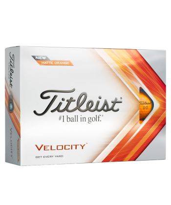 Bolas Titleist Velocity Laranja c/12