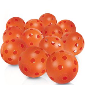 Bolas de Treino Perfuradas Laranja c/12